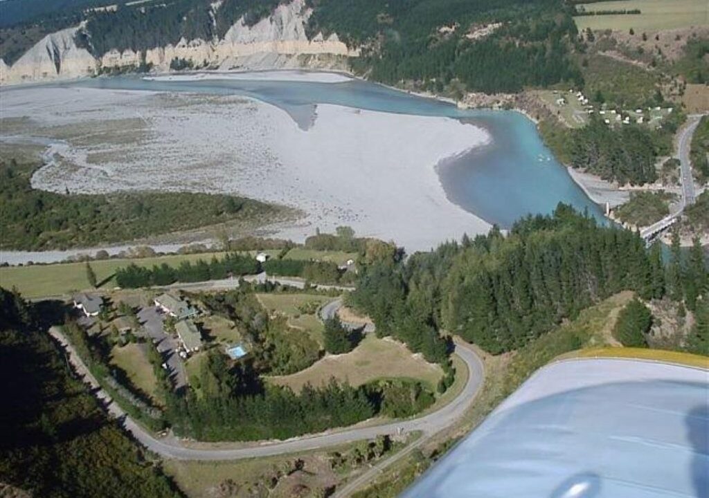 Mt Hutt Lodge from the air